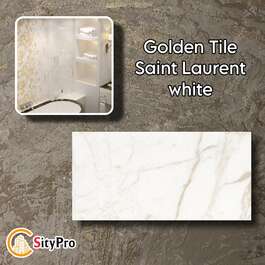 Wall tile Golden Tile Saint Laurent,white, 300x600