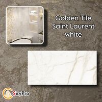 Wall tile Golden Tile Saint Laurent,white, 300x600