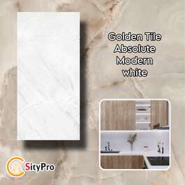 Wall tile Golden Tile Absolute, white, 300x600