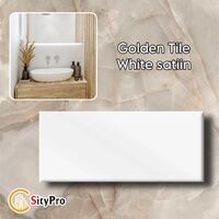Настенная плитка Golden Tile White, белая полуматовая, 300х600