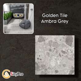 Плитка для пола Golden Tile Ambra,серая, 600х600