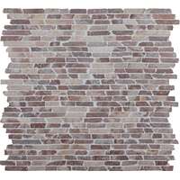 NAT.MOSAIIK 30X30 STICK MARBLE COCO BROWN
