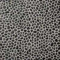 NATURAL STONE  30x30 PEBBLE BLACK