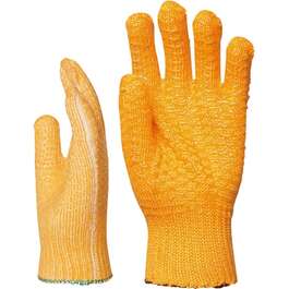 ПЕРЧАТКИ KOOTUD PLASTVÕRGUGA ORANZ