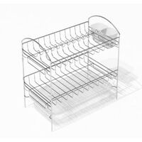 DISH DRYING RACK WITH BASE WALL