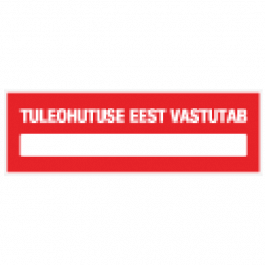 KLEEBIS LL TULEOHUTUSE EEST VASTUTAV 21x7