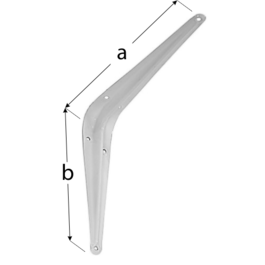 КРОНШТЕЙН ДЛЯ ПОЛКИ 200X250 БЕЛЫЙ