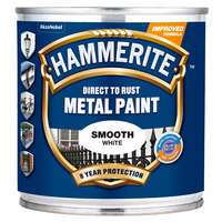 METALLIMAALI HAMMERITE SMOOTH Valkoinen 250ml