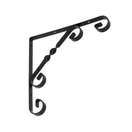 КРОНШТЕЙН ДЛЯ ПОЛОК 200X200 ЧЕРНЫЙ 528201