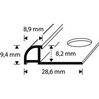 DIONE TILE PROFILE AL 8710 8mm White DIONE TILE PROFILE AL 8710 8mm White