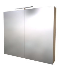 Pesuallaskaappi SCANDIC LED 80 cm SAARNI