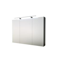 Allaskaappi SCANDIC LED 100 cm musta tammi