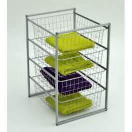 КОРЗИНА БАШНЯ 73/43/50 4R СЕРЕБРЯНАЯ