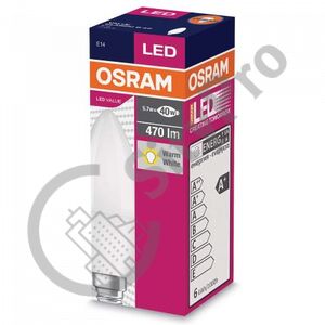 PIRN OSRAM 6W E14 470lm PARATHOM VALUE LED