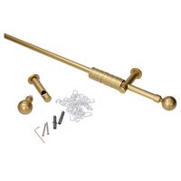 Curtain Rods, Stainless 16MM BALL MESSING 200CM
