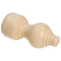 Cameron Fuller Wooden  Finial for POLES 28MM , NATURAALNE