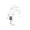 Basin mixer RUBINETA AERO-18
