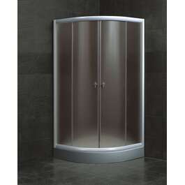 Shower enclosure + tray NOVE OW-LT12 SILVER 80x80 cm