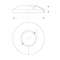PLASTIKROSETT EXPERT 20mm VALGE