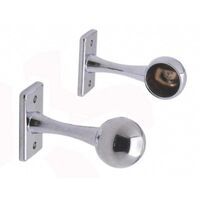 PIPE WALL AND END BRACKET ¤25MM CHROME
