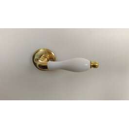 Door Handle Tanya 1121 White/Brass