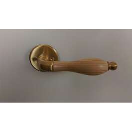 Door handle Tanya 1122 pine/brushed brass