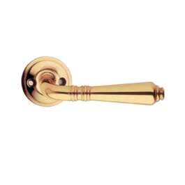 DOOR HANDLE R40/202 POLISHED BRASS