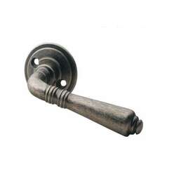 Door handle R40/202 brass/old silver