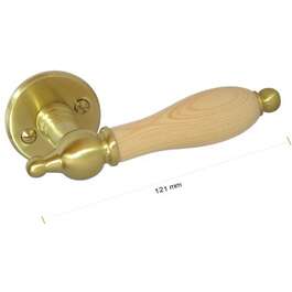 Door Handle Stella 2472 Pine/Brushed Brass
