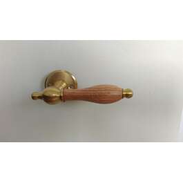 Door handle Stella 2473 oak / brushed brass