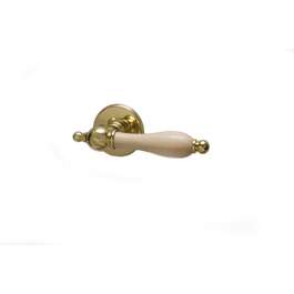 Door handle VAL64 P brass / glossy brass / pine