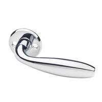 Door handle VAL95 brass/chrome