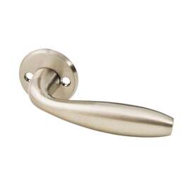 Door Handle VAL95 Brass/Stainless Steel Tone