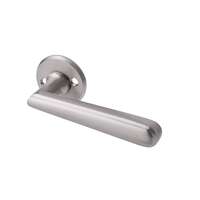 Door Handle VAL90 Brass/Chrome Satin