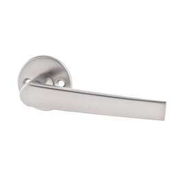Door handle VAL72 zinc/stainless‑steel finish