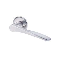 DOOR HANDLE VAL73 ZINC / STAINLESS STEEL TONE