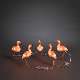 VALGUSTI 5 FLAMINGOS 40 LED