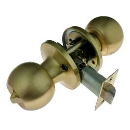 Lockable knob lock 587 BK brass
