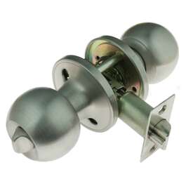 Lockable 587 BK Stainless Knob Lock