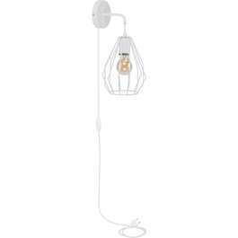 Ceiling light BRYLANT WHITE 1x60W E27 (wall)