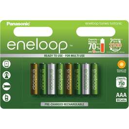 BATTERY  PANASONIC ENELOOP AAA 750 8UE