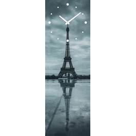 SEINÄKELLO LASIA KAI EIFFELTURM 20X60CM SEINÄKELLO LASIA KAI EIFFELTURM 20X60CM