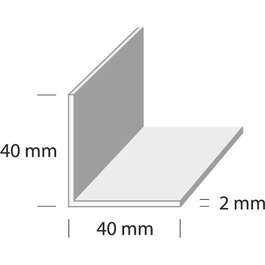 DUURI L6-3.0M 40X40X2MM HÕBE