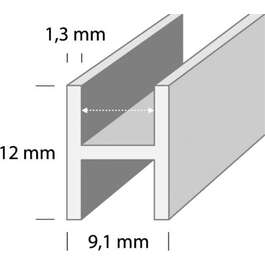 DUURI H1-1,0M 9.1X12X1.3MM HÕB