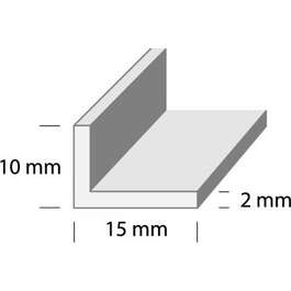 DUURI L1-2.0m 15x10x2mm HÕBE