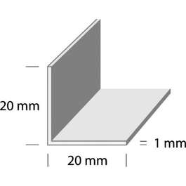 DUURI L3-2.0m 20x20x1mm HÕBE