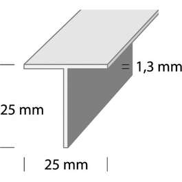 DUURI T2-2.0m 25x25x1.3mm HÕ