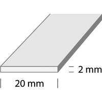 DUURI LATTRAUD I1 W1 20x2mm Valkoinen