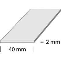 DUURI LATTRAUD I3 W1 40x2mm Valkoinen