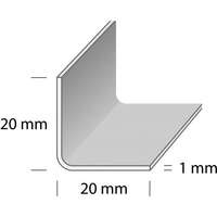 DUURI NURK L3 RST1 20x20x1mm ROOSTEVABA 1m
